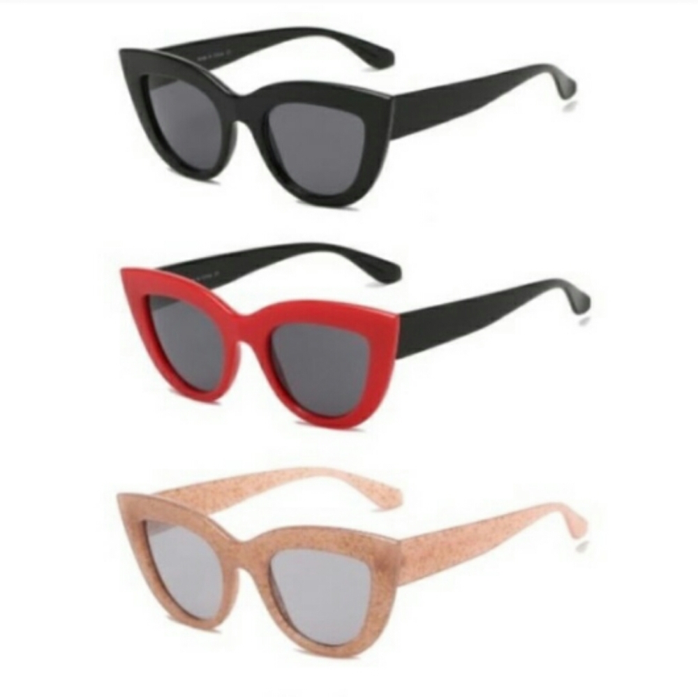 Black Cat Eye Sunglasses. - Picture 3 of 6